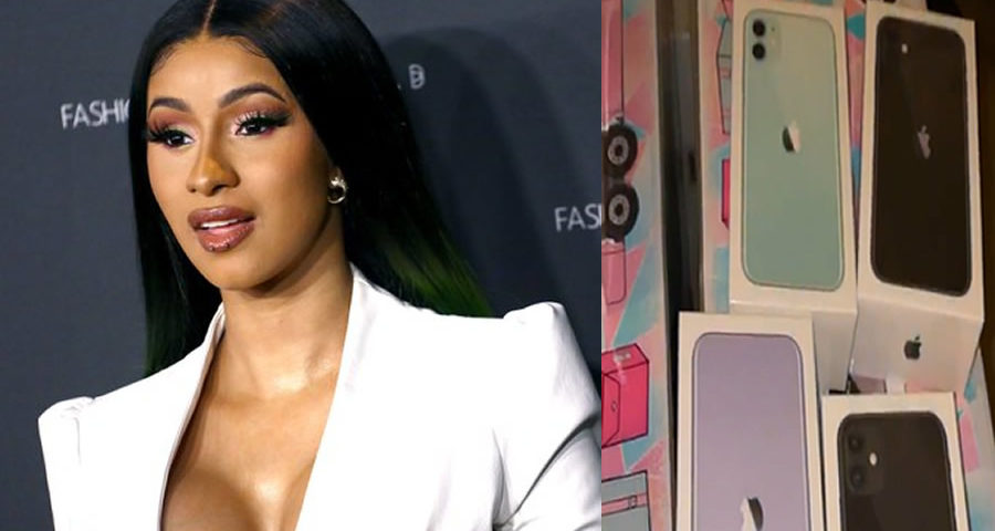 Iphone La cantante Cardi B regaló Iphones 11 a todos sus sobrinos por Navidad