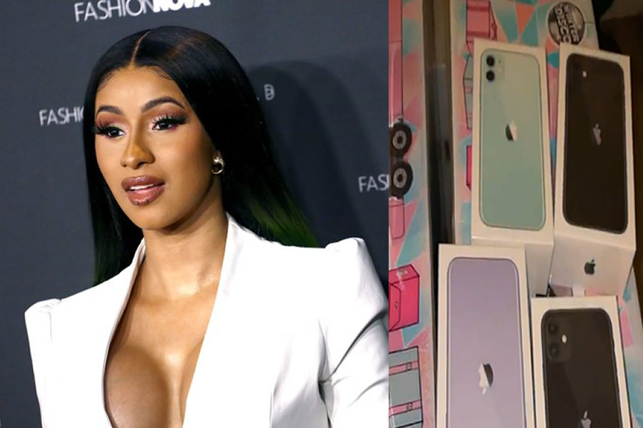 Iphone La cantante Cardi B regaló Iphones 11 a todos sus sobrinos por Navidad